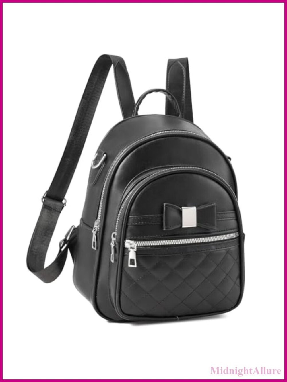 Mini Backpack Purse Faux Leather Bowknot Small Shoulder Bag